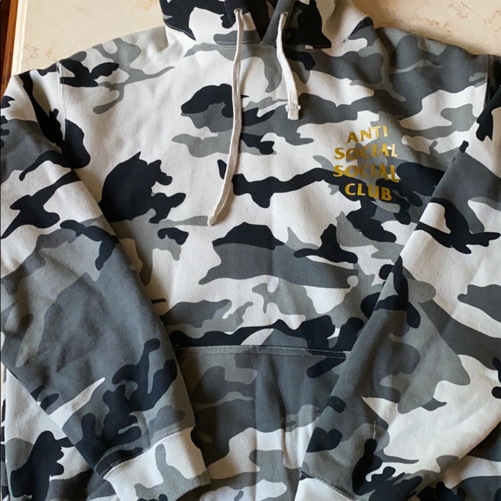 camouflage anti social social club hoodie